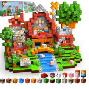 Bloques Magnéticos Minecraft Juego Construcción 150 Cubos